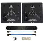 SIYI HM30 RC Drone Antenna 4.9/5.8Ghz 21dBi 20dBi Directional High Gain Patch Antenna with SMA Connector Made of Plastic
